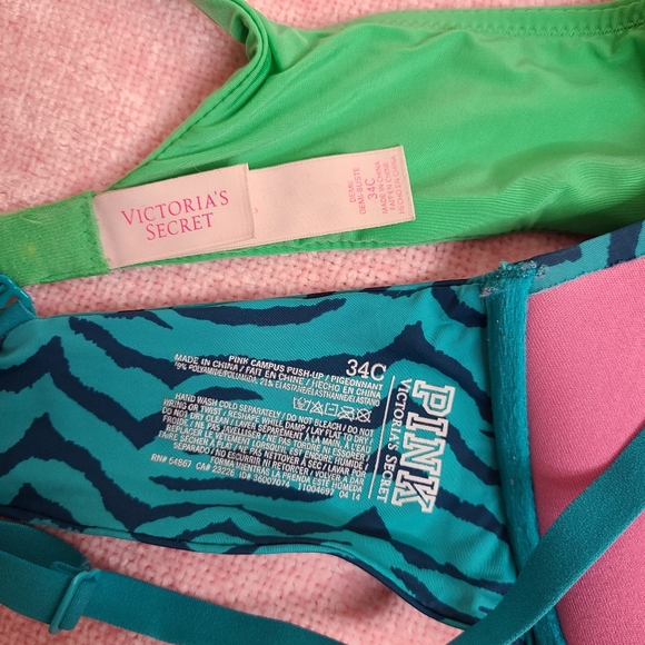 2 VS PINK Push-up Bras Size 34C - Picture 5 of 6